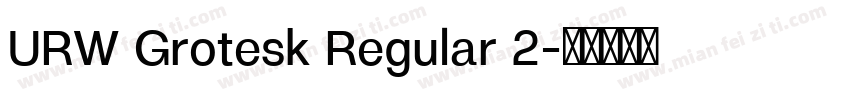URW Grotesk Regular 2字体转换